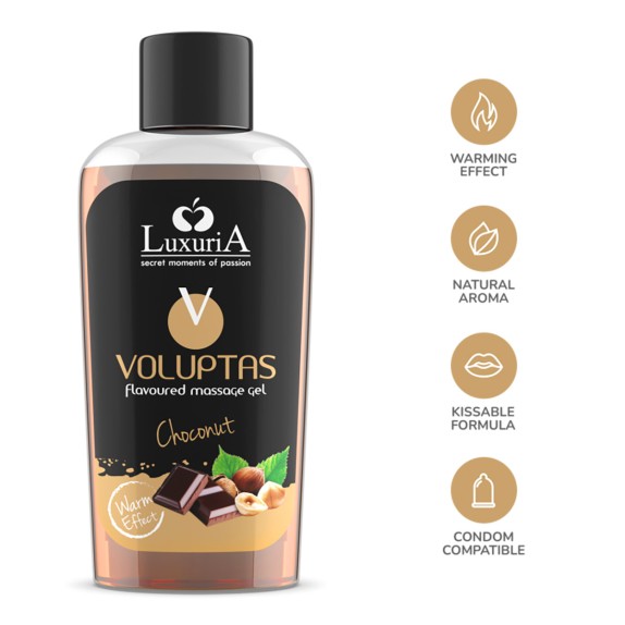 OLIO COMMESTIBILE AL CIOCCOLATO E NOCCIOLE PER SEXY MASSAGGIO
