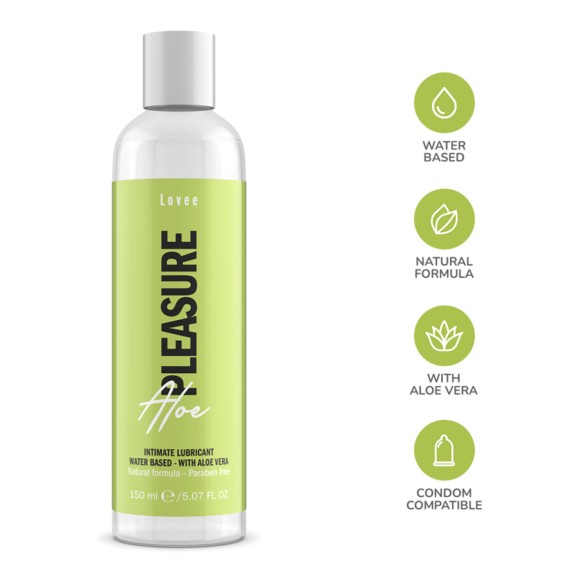 LUBRIFICANTE A BASE D'ACQUA VAGINALE ANALE CON ALOE VERA LOVEE
