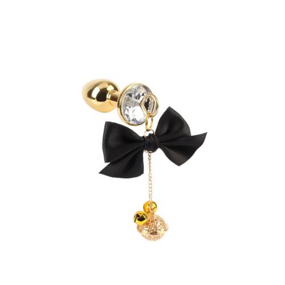 KIT 2 PEZZI PINZETTE SEXY PER CAPEZZOLI E PLUG ANALE CON GIOCCHI E SONAGLI