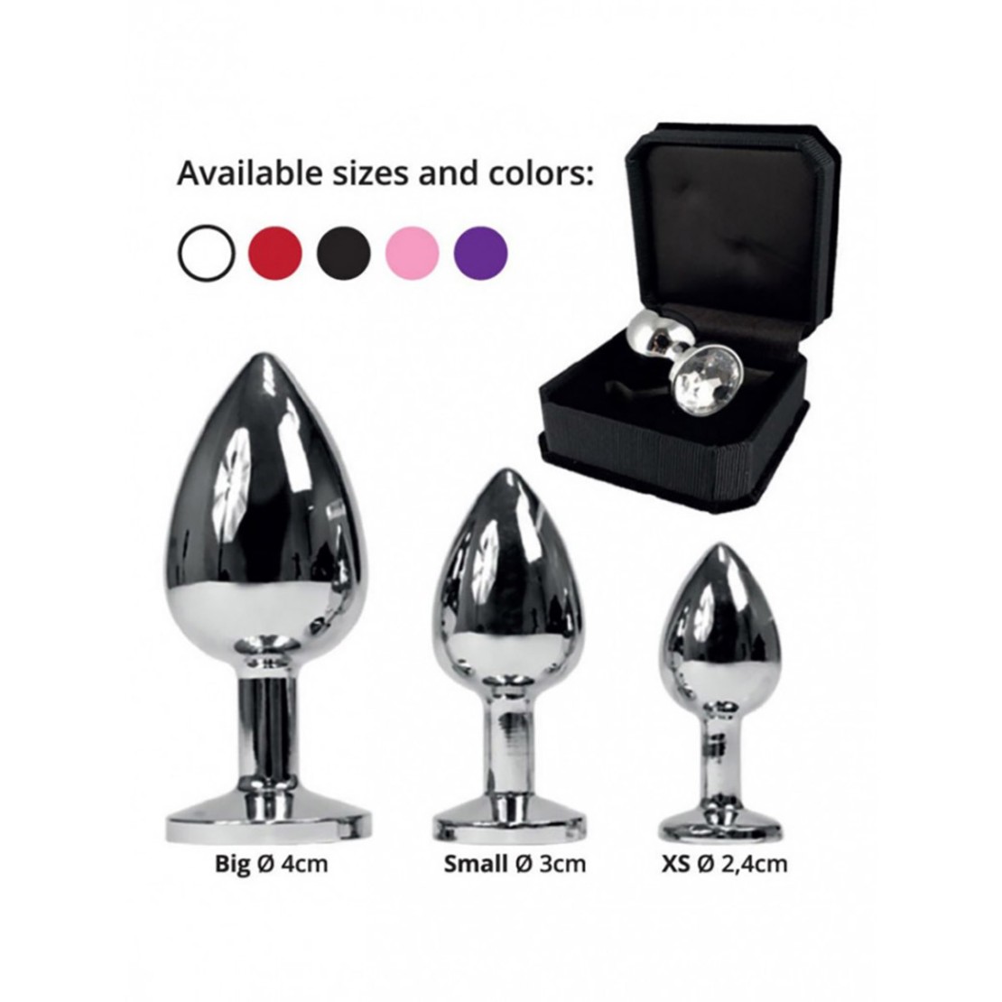 SEX TOY A FORMA DI TAPPO ANALE IN ACCIAIO CON...