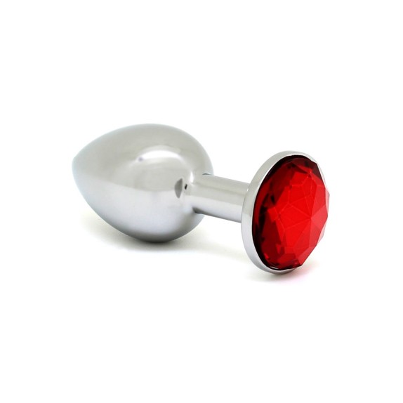 TAPPO ANALE ACCIAIO DIAMANTE ROSSO 140 GRAMMI