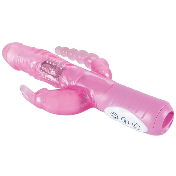 SEXY TOY VIBRATORE RABBIT DOPPIO PIACERE ANALE E VAGINALE