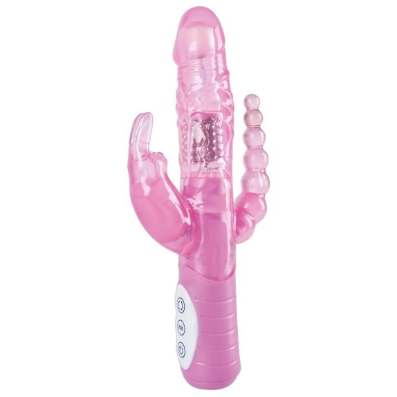 SEXY TOY VIBRATORE RABBIT DOPPIO PIACERE ANALE E VAGINALE