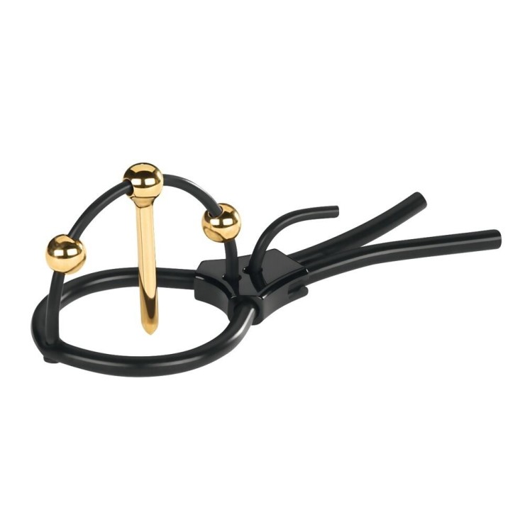 ANELLO PER GLANDE CON PLUG URETRALE PER ELETTRO SEX MY STIM 2