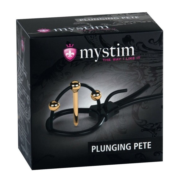 ANELLO PER GLANDE CON PLUG URETRALE PER ELETTRO SEX MY STIM
