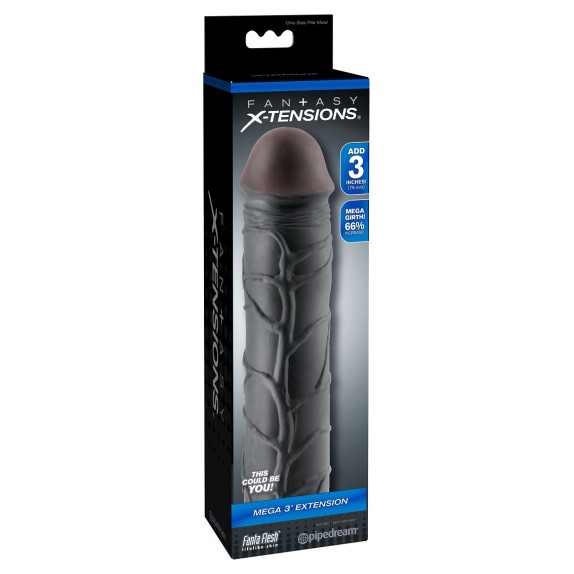 PROLUNGA REALISTICA PER IL PENE SEX TOY X-TENSIONS MEGA 3 EXTENSION