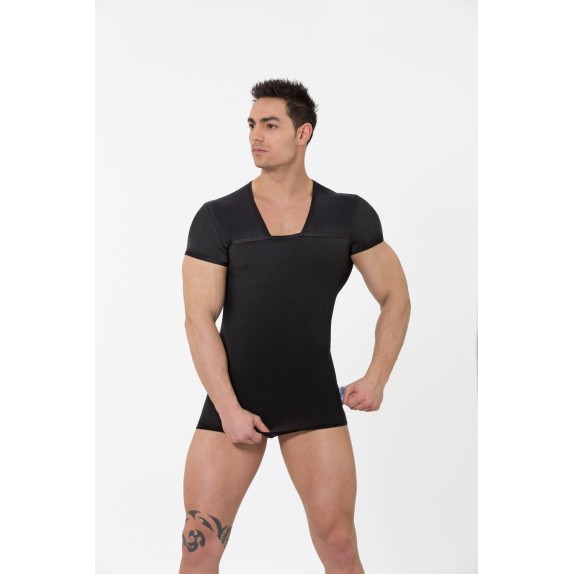 MAGLIETTA INTIMA UOMO ELASTICIZZATA NERA EROS VENEZIANI