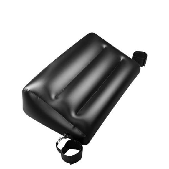 CUSCINO GONFIABILE SEXY A TRIANGOLO CON MANETTE IN PVC PER GIOCHI DI COPPIA