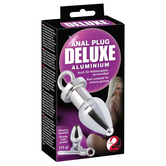 PLUG ANALE IN ALLUMINIO SEX TOY SVITABILE DELUXE