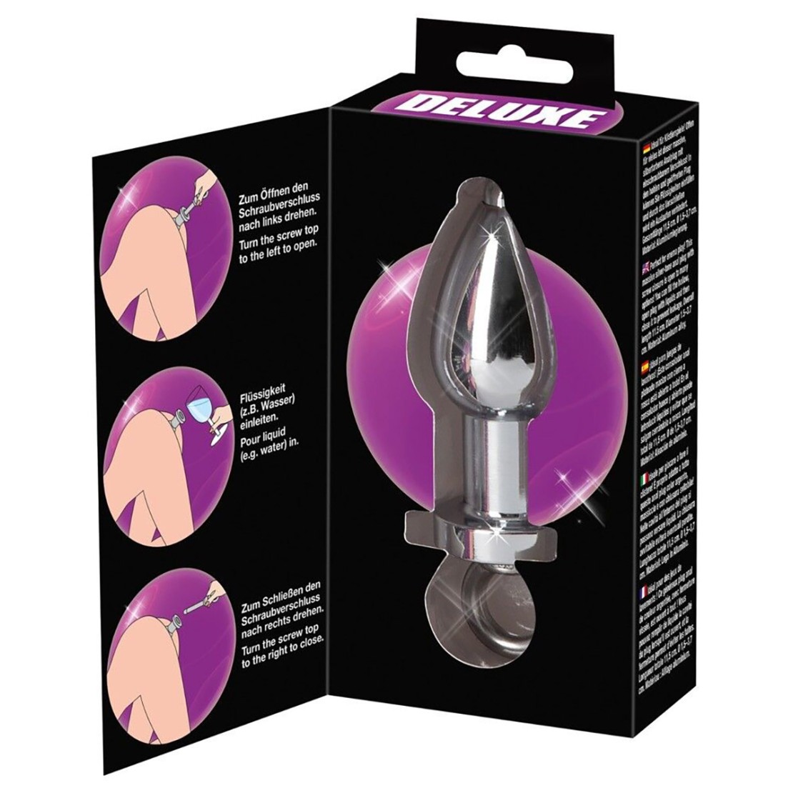 PLUG ANALE IN ALLUMINIO SEX TOY SVITABILE DELUXE