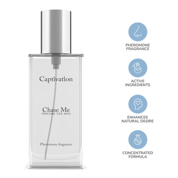 PROFUMO SEXY PER UOMO CON FEROMONI PER ATTIRARE LE DONNE  CAPTIVATION CHASE ME
