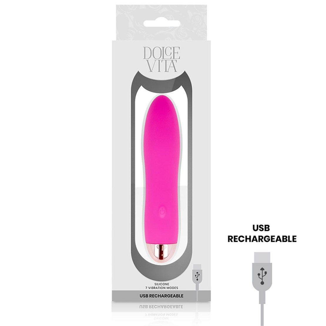 VIBRATORE LISCIO SEX TOY PER DONNA RICARICABILE...