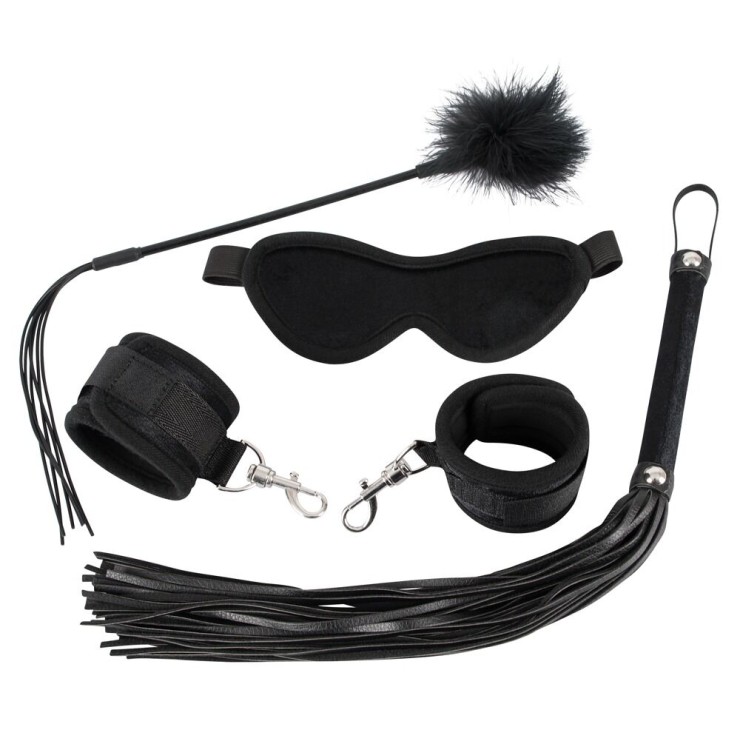 KIT 4 PEZZI DEL SADOMASO CON MANETTE E ACCESSORI BAD KITTY 2