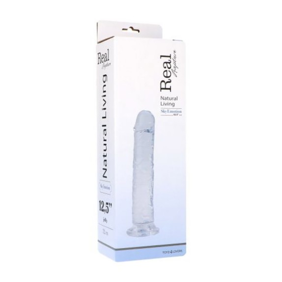 DILDO TRASPARENTE REALISTICO ... CM FALLO CON VENTOSA