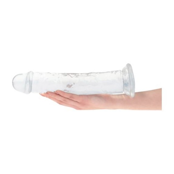 DILDO TRASPARENTE REALISTICO ... CM FALLO CON VENTOSA