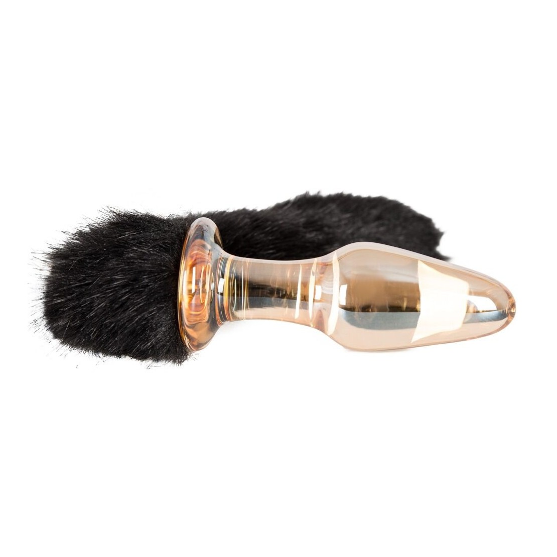 TAPPO ANALE IN VETRO SEX TOY CON CODA GLAS-PLUG