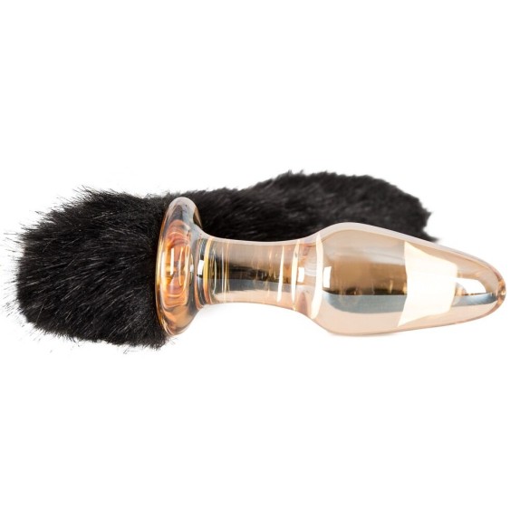 TAPPO ANALE IN VETRO SEX TOY CON CODA GLAS-PLUG
