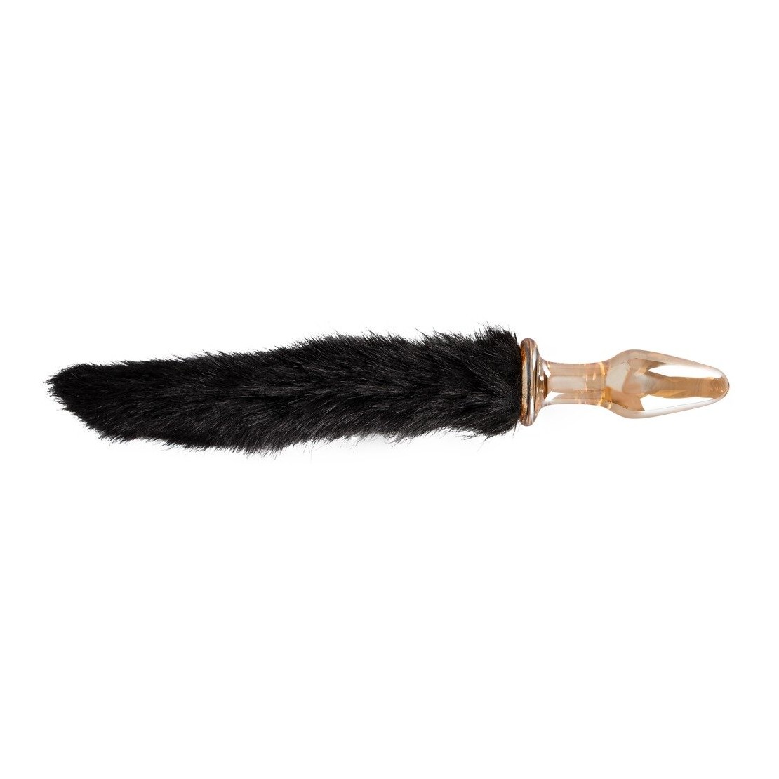 TAPPO ANALE IN VETRO SEX TOY CON CODA GLAS-PLUG