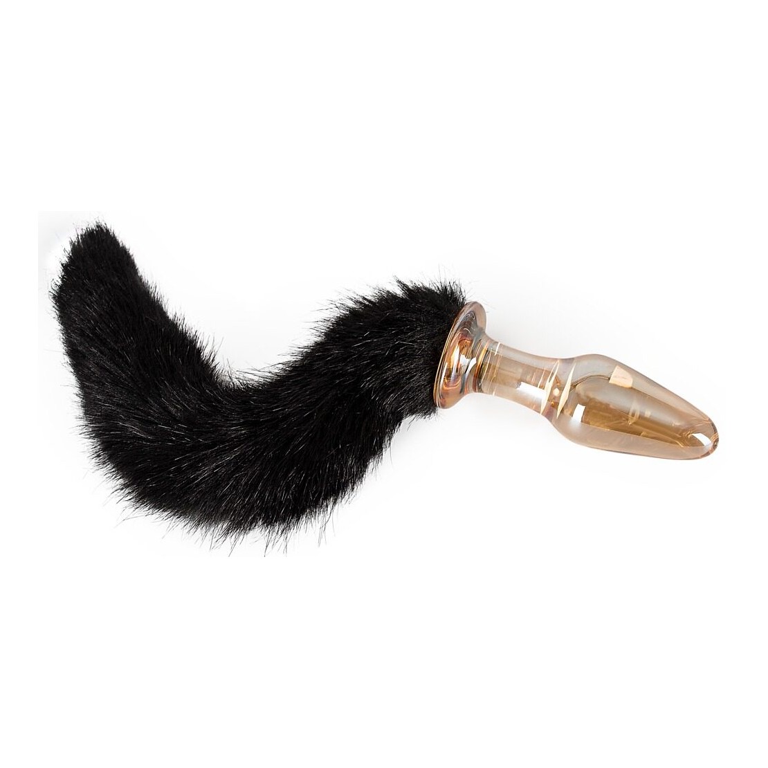 TAPPO ANALE IN VETRO SEX TOY CON CODA GLAS-PLUG