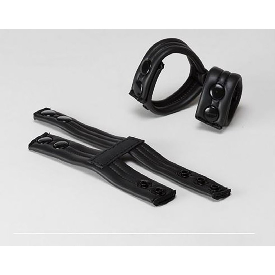ANELLO DOPPIO PER PENE  IN NEOPRENE NERO CON...