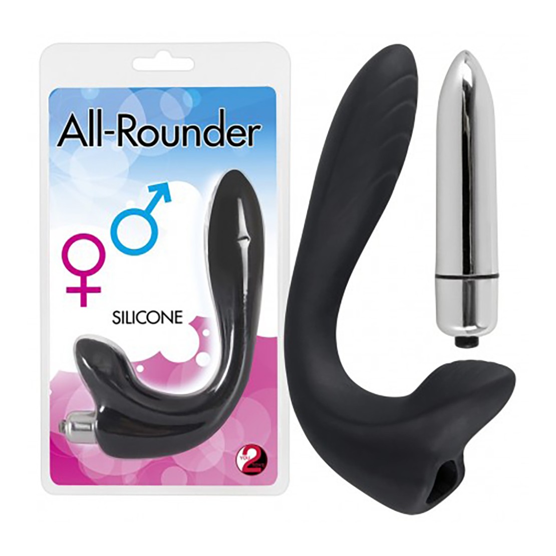 VIBRATORE SIA VAGINALE CHE PROSTATICO IN SILICONE