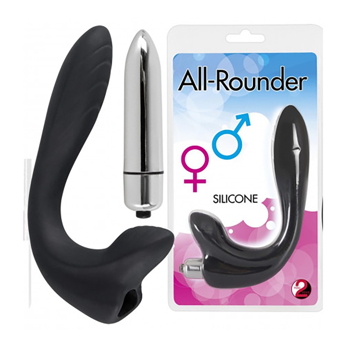 VIBRATORE SIA VAGINALE CHE PROSTATICO IN SILICONE