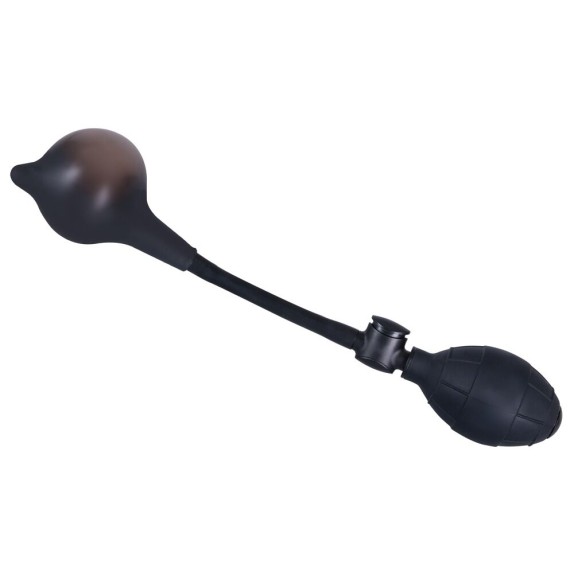 DILDO ANALE GONFIABILE IN ALTO IN SILICONE NERO