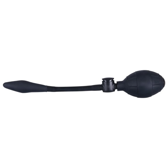 DILDO ANALE GONFIABILE IN ALTO IN SILICONE NERO