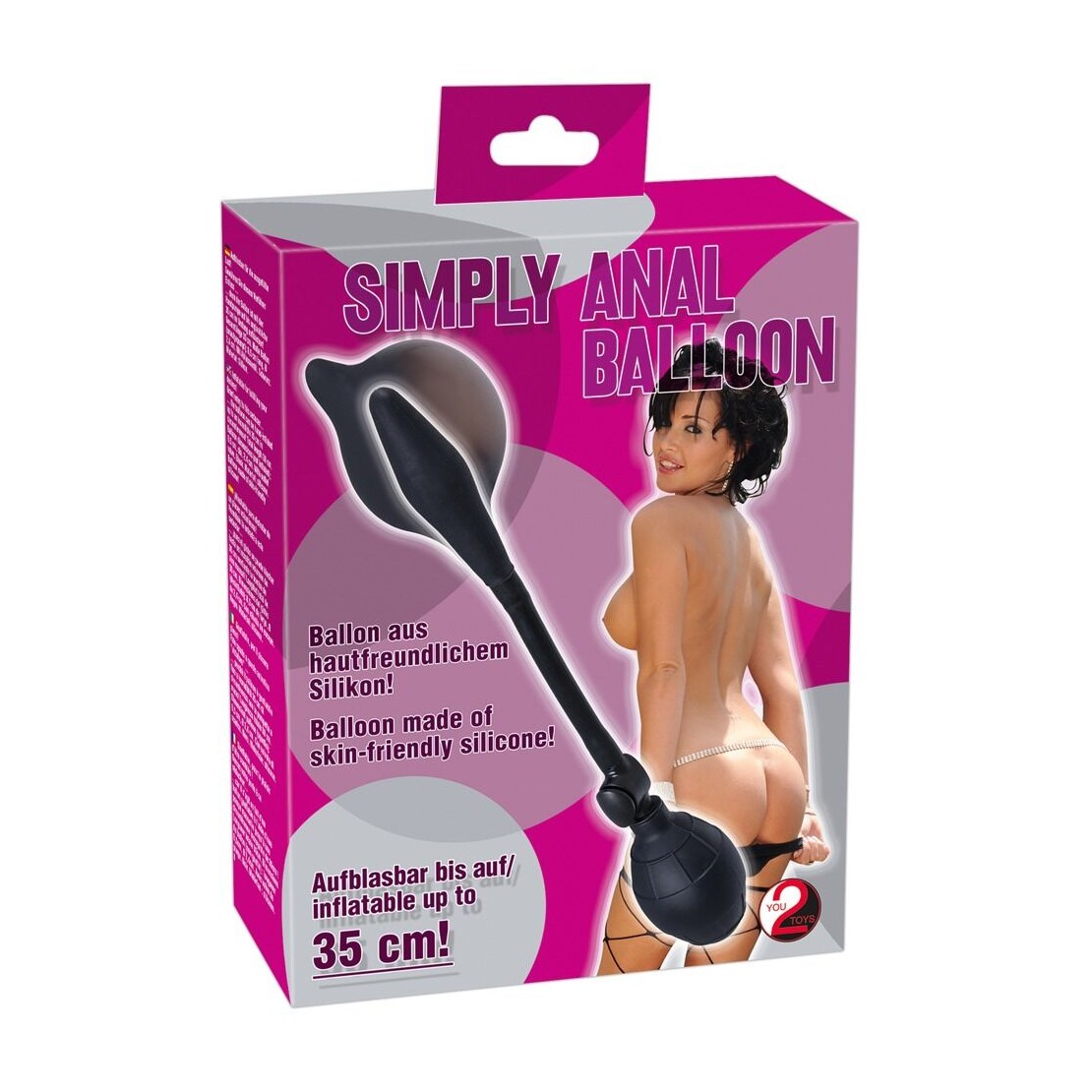 DILDO ANALE GONFIABILE IN ALTO IN SILICONE NERO