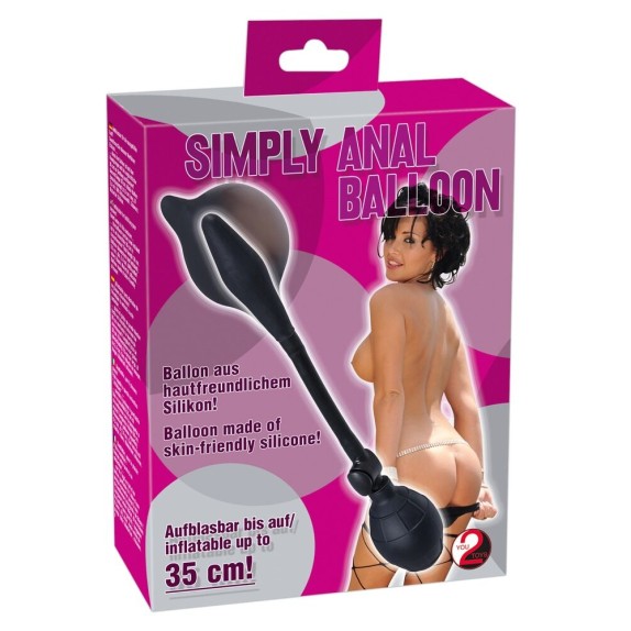DILDO ANALE GONFIABILE IN ALTO IN SILICONE NERO