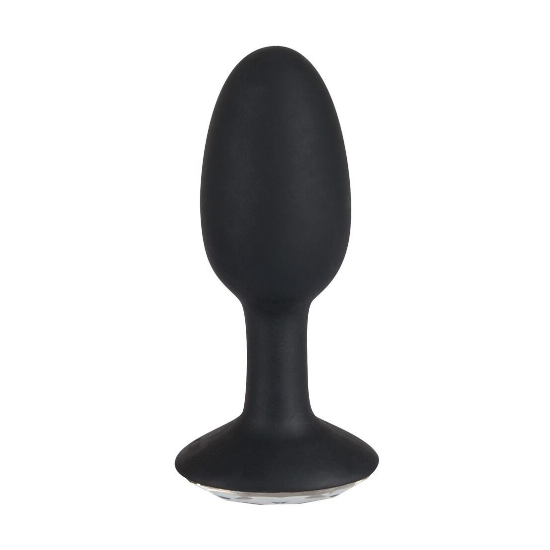 BUTT PLUG DIAMOND IN SILICONE NERO CON PIETRA...