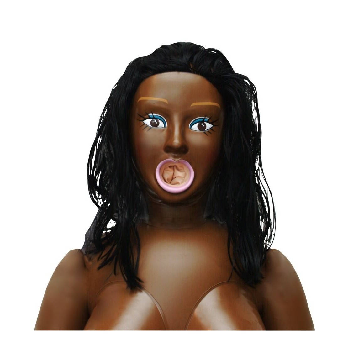 BAMBOLA GONFIABILE PELLE SCURA TYRA