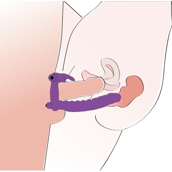 LOS ANALOS DILDO ANALE INDOSSABILE CON STIMOLAZIONE CLITORIDEA