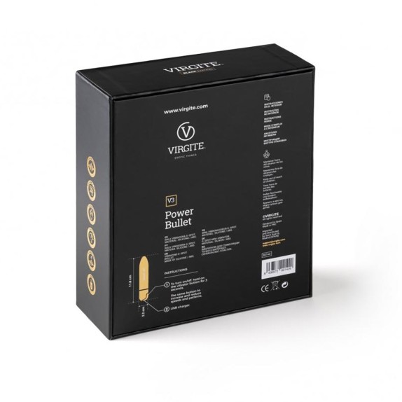 VIBRATORE BULLET SEX TOY RICARICABILE VIRGITE VIBES