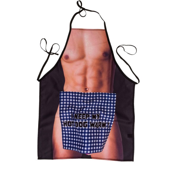 GREMBIULE SEXY SCHERZOSO PER UOMO CON PENE IN PELUCHES GADGET
