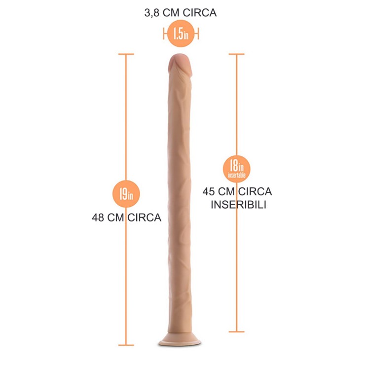 FALLO REALISTICO LUNGO 48 CM CON VENTOSA PER PENETRAZIONI... 2
