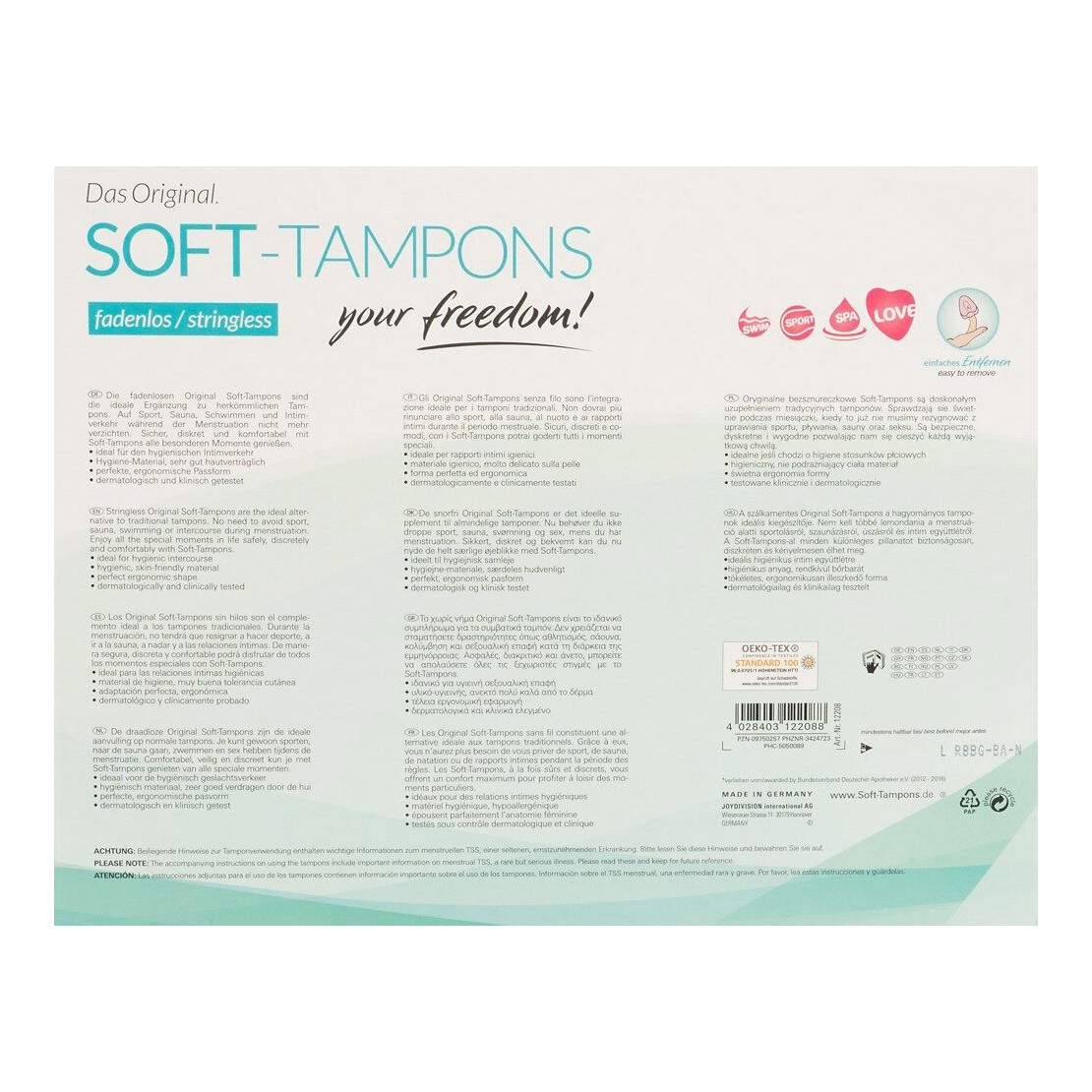 MINI TAMPONE VAGINALE INVISIBILE PER MESTRUAZIONI