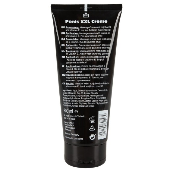 CREMA PER PENE PER INGROSSARE E ALLUNGARE XXL PENIS CREAM 200 ML