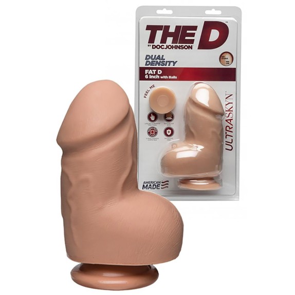 DILDO REALISTICO PER FIST A DOPPIA DENSITA' FAT D 15 CM