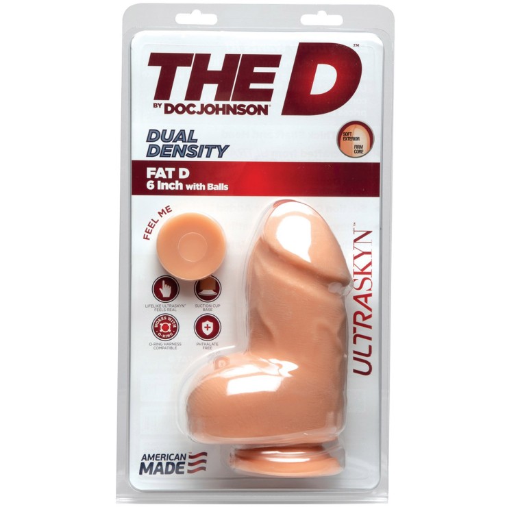 DILDO REALISTICO PER FIST A DOPPIA DENSITA' FAT D 15 CM