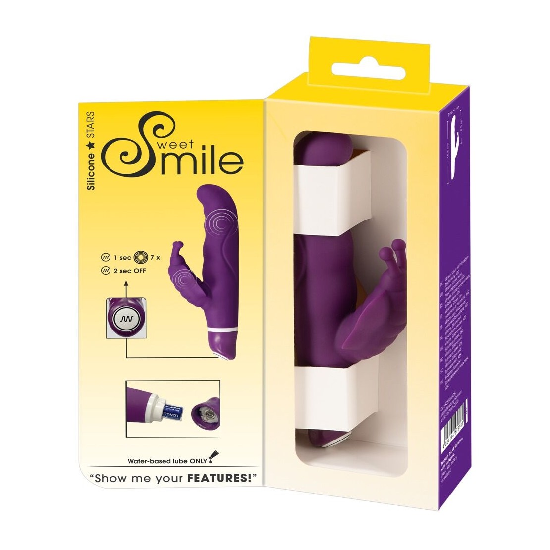 DILDO RABBIT CON FARFALLA IN SILICONE 7...