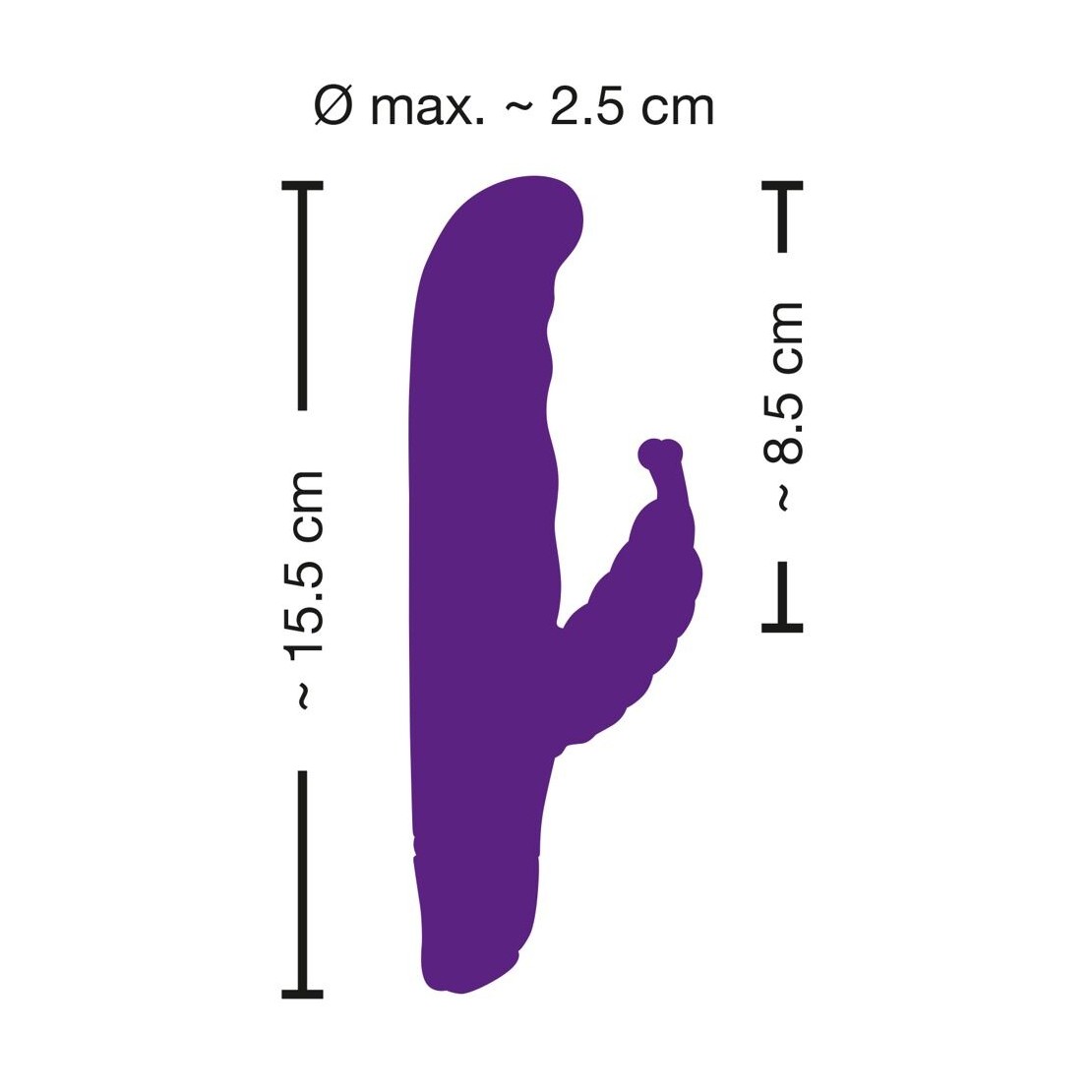 DILDO RABBIT CON FARFALLA IN SILICONE 7...
