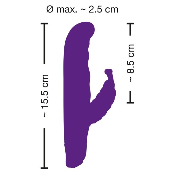 DILDO RABBIT CON FARFALLA IN SILICONE 7 VIBRAZIONI BUTTERFLY