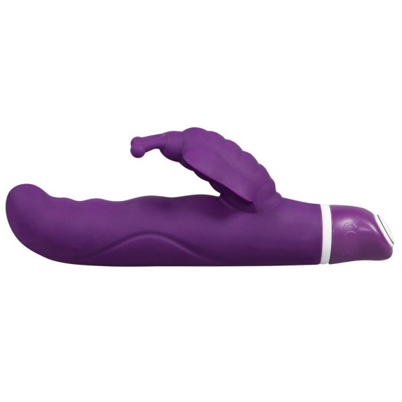 DILDO RABBIT CON FARFALLA IN SILICONE 7 VIBRAZIONI BUTTERFLY