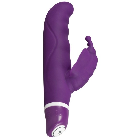 DILDO RABBIT CON FARFALLA IN SILICONE 7 VIBRAZIONI BUTTERFLY