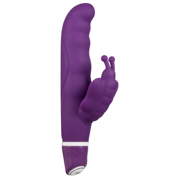 DILDO RABBIT CON FARFALLA IN SILICONE 7 VIBRAZIONI BUTTERFLY