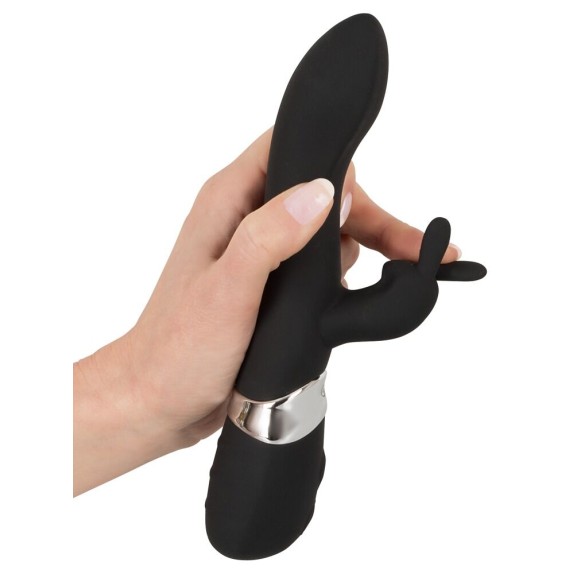 SEX TOY RABBIT BLACKY CON CARICABATTERIE IN SILICONE 7 VIBRAZIONI