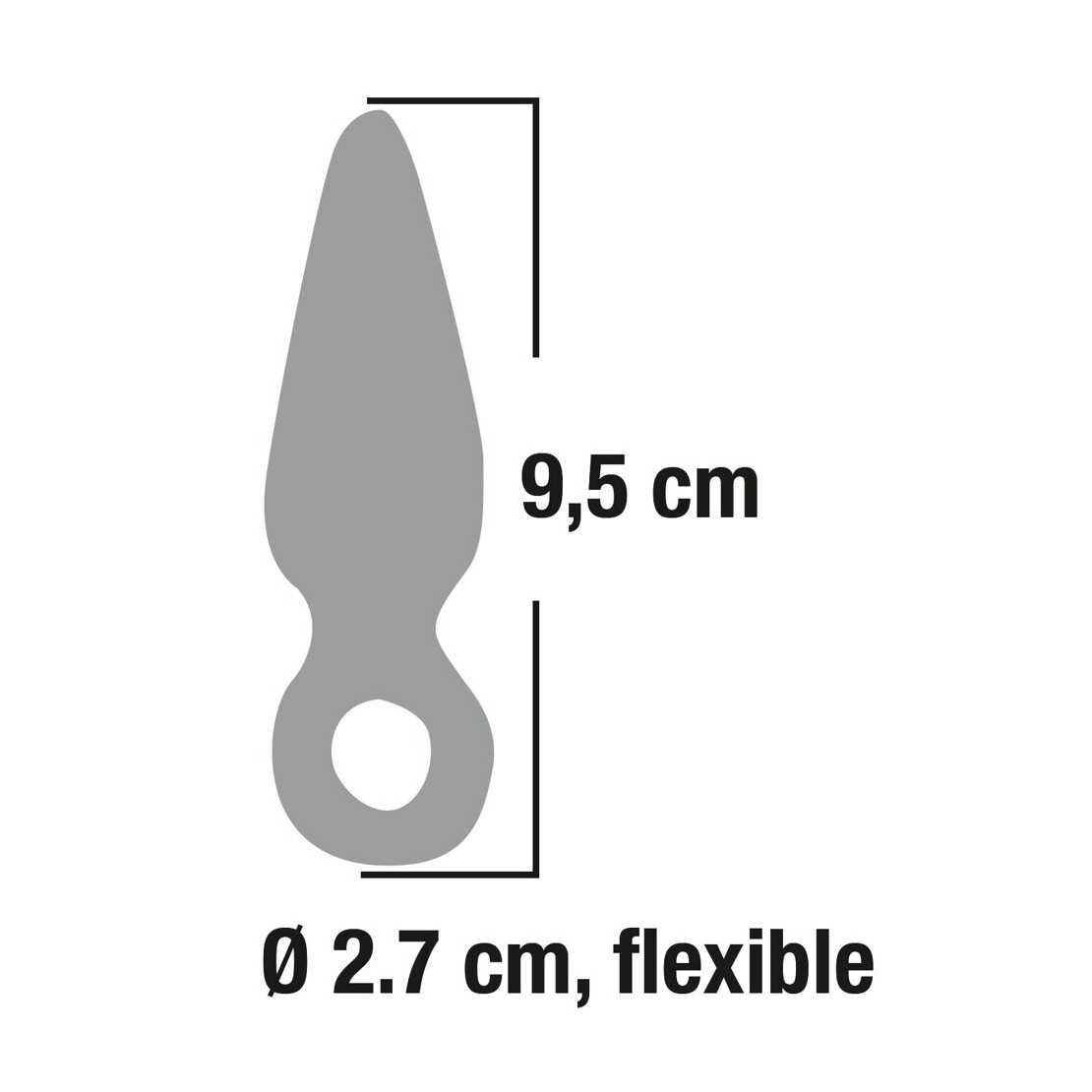 SEX TOY TAPPO ANALE FINGER PLUG 9.5 CM