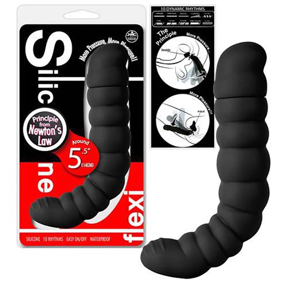 SEX TOY DILDO ANALE VIBRANTE E FLESSIBILE IN SILICONE 10 VIBRAZIONI