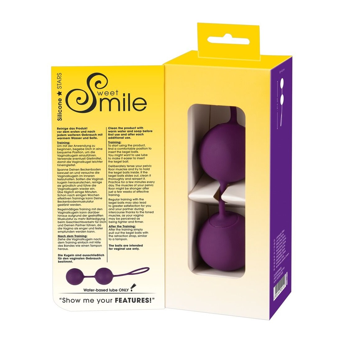 PALLINE VAGINALI IN SILICONE XXL BALLS GRANDI...